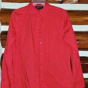 Jones New York, Red, Stretch, Button Down Dress shirt